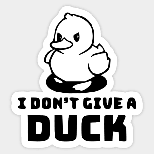 Funny Angry Duck Saying Sticker